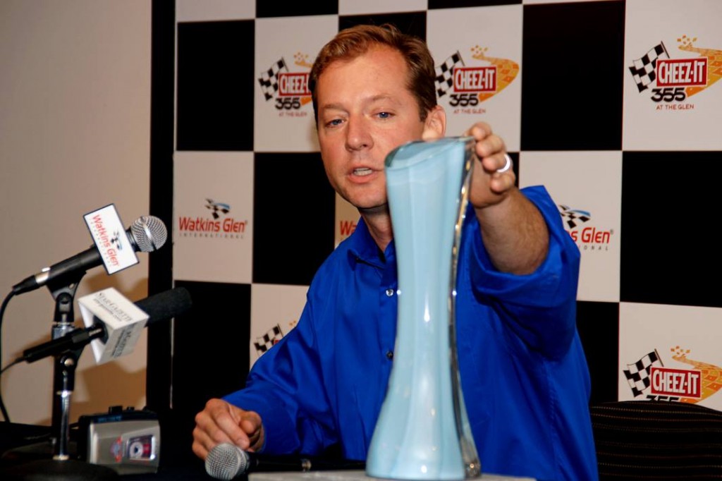 Corning Artist Creates NASCAR Trophy