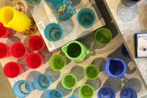 Hand Made Glass Tumblers at West End Gallery
