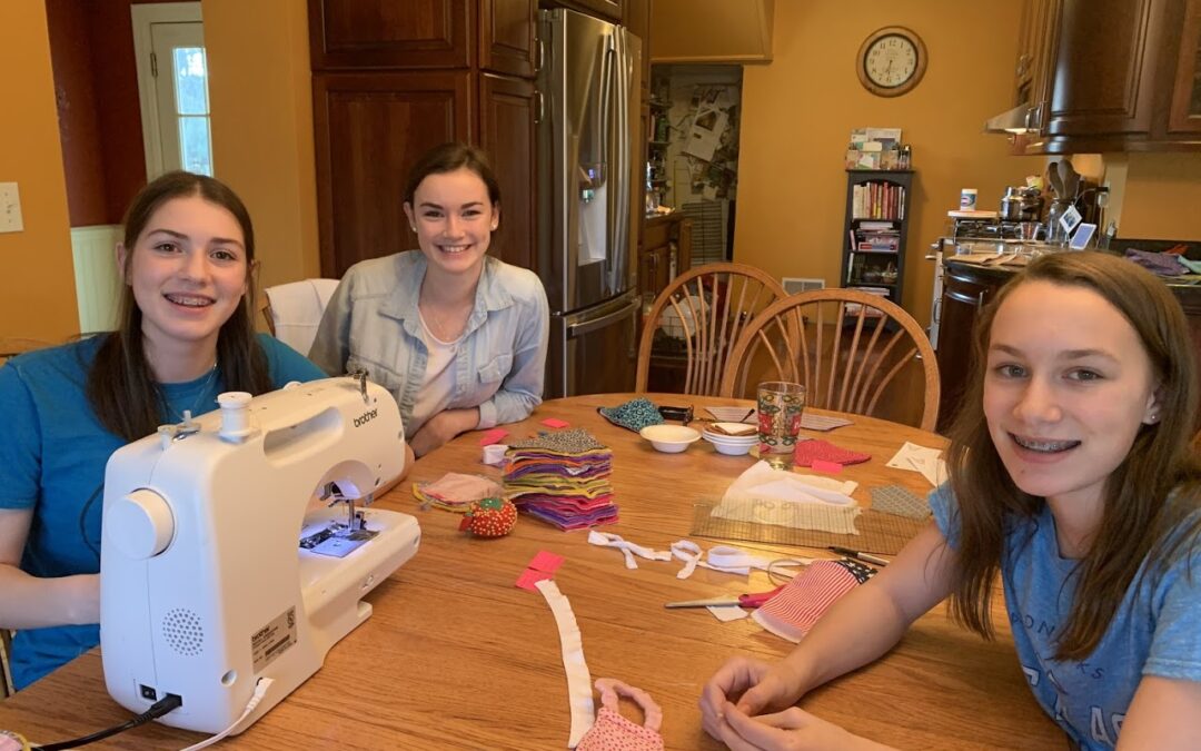 Making Masks, Supporting Heroes by Angelea Collins in Corning NY